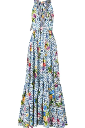 Camilla Femme, Robes, Multicolore, Taille: 36 FR Robe à ourlet à volants et col halter - Wall To Wall Wonders