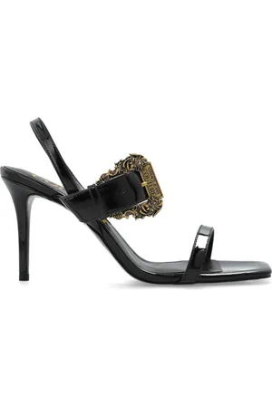 VERSACE Femme, Chaussures, Noir, Taille: 38 EU Sandales à talons