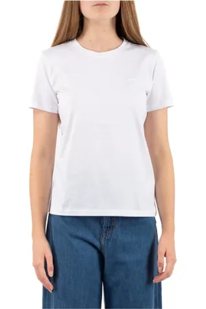 Dondup Femme, Tops, Blanc, Taille: 42 FR Haut Tricot Élégant