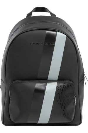 Armani Exchange Homme, Sacs, Noir, Taille: ONE Size Sac à Dos Multicolore avec Fermeture Éclair et Logo
