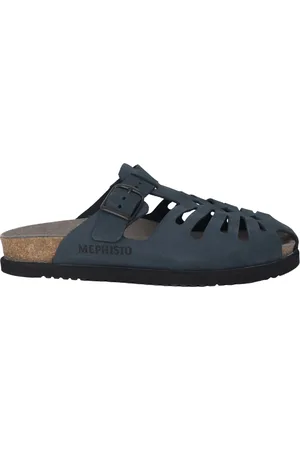 Mephisto Homme, Chaussures, Bleu, Taille: 45 EU Sandalette Homme Bleu Marine - Style Nikos