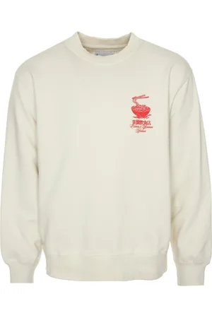 Edwin Homme, Sweatshirts et sweats à capuche, Blanc, Taille: S Sweat confortable Ramen Palace