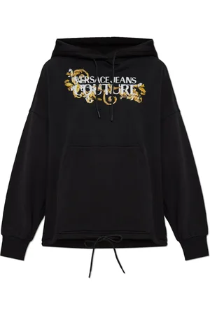 VERSACE Femme, Sweatshirts et sweats à capuche, Noir, Taille: 38 FR Sweat à capuche
