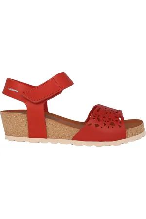Mephisto Femme, Chaussures, Rouge, Taille: 37 EU Sandale Compensée Raphaela Rouge