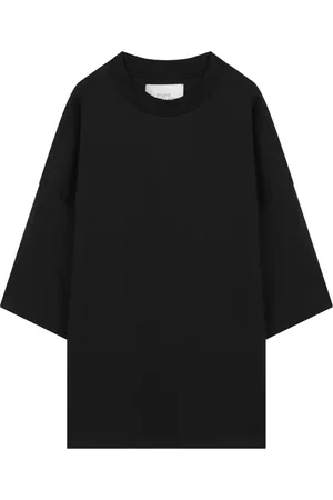 STUDIO NICHOLSON Homme, Tops, Noir, Taille: S T-shirt col rond à manches courtes
