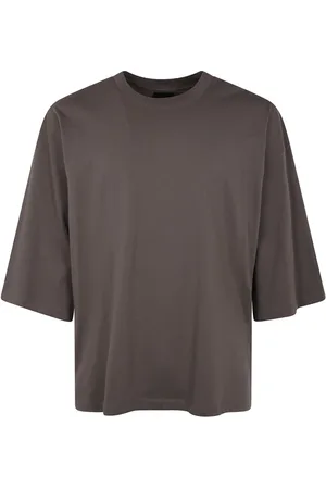 THOM KROM Homme, Tops, Gris, Taille: L Rock Brown Drop Shoulder T-shirt