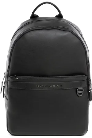 Armani Exchange Homme, Sacs, Noir, Taille: ONE Size Sac à Dos Élégant avec Fermeture Éclair et Logo