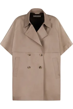 HERNO Femme, Manteaux, , Taille: 40 FR Trench en Coton à Col Revers