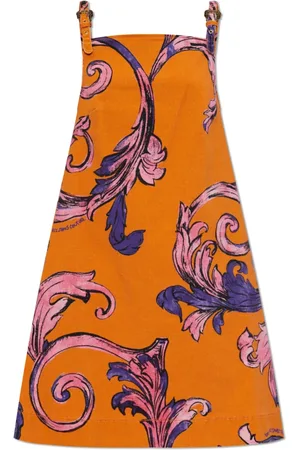 VERSACE Femme, Robes, , Taille: 38 FR Robe en denim avec bretelles