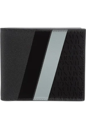 Armani Exchange Homme, Accessoires, Noir, Taille: ONE Size Portefeuille Multicolore avec Logo