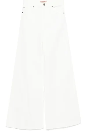 Twin-Set Femme, Jeans, Blanc, Taille: W28 Ensemble Pantalon Élégant