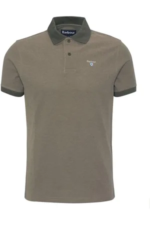 Barbour Homme, Tops, Vert, Taille: L Polo en coton vert
