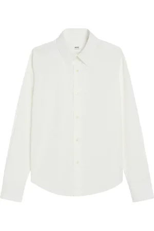Ami Femme, Blouses et Chemises, Blanc, Taille: 36 FR Chemise Blanche à Boutons, Manches Longues