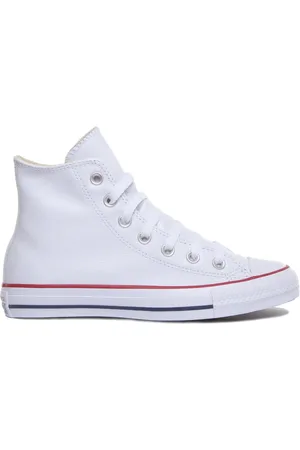 Converse Homme, Chaussures, Blanc, Taille: 40 EU Baskets Hi Top en Cuir Blanc