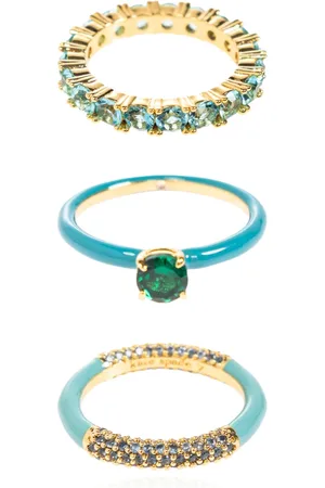 Kate Spade Femme, Accessoires, Vert, Taille: 50 MM Ensemble de trois bagues