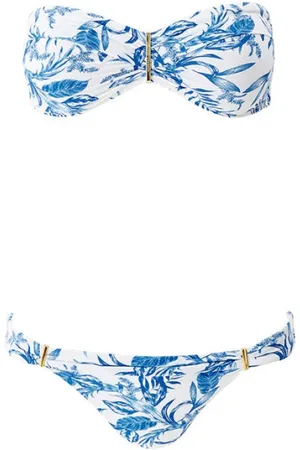 Melissa Odabash Femme, Maillots de bain, Bleu, Taille: 38 FR Ensemble Bikini Feuille Bleue Croisière 2025
