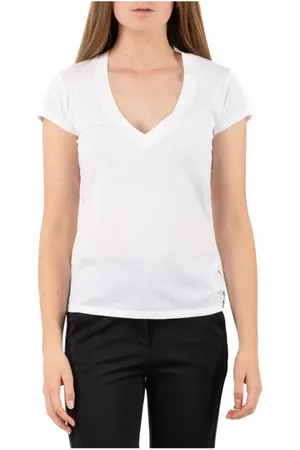 Dondup Femme, Tops, Blanc, Taille: 44 FR Haut Tricot Élégant