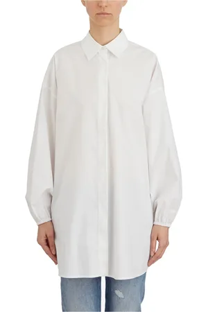 Dondup Femme, Blouses et Chemises, Blanc, Taille: 38 FR Robe Chemise Oversize