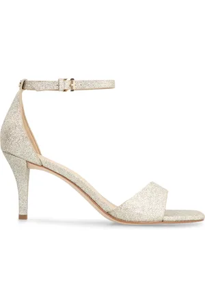 Michael Kors Femme, Chaussures, Jaune, Taille: 39 EU Sandales pailletées avec bride de cheville ajustable
