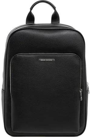 Armani Exchange Homme, Sacs, Noir, Taille: ONE Size Sac à Dos Élégant avec Fermeture à Glissière et Motif Uni