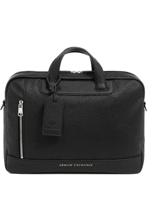 Armani Exchange Homme, Sacs, Noir, Taille: ONE Size Mallette Ajustable avec Bandoulière Détachable