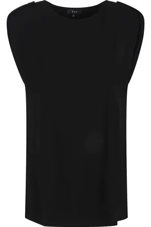 FAY Femme, Blouses et Chemises, Noir, Taille: 38 FR Chemisier Décontracté