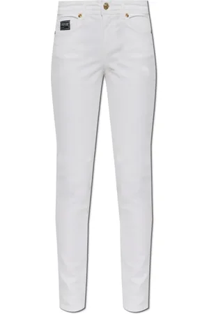 VERSACE Femme, Jeans, Blanc, Taille: W26 Jean slim