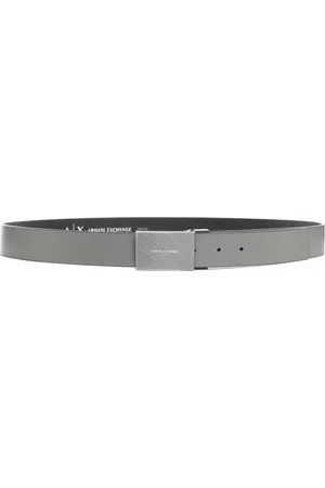 Armani Exchange Homme, Accessoires, Gris, Taille: ONE Size Ceinture Boucle avec Détail Logo