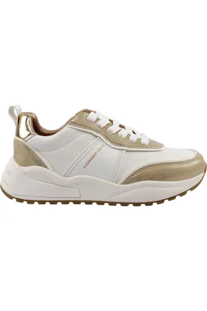 Alexander Smith Femme, Chaussures, Blanc, Taille: 40 EU Élégantes Chaussures Blanches et Or Dover