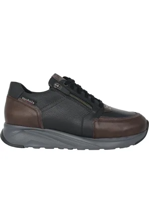 Mephisto Homme, Chaussures, Brun, Taille: 44 1/2 EU Baskets large en marron foncé