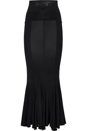 Nensi Dojaka Femme, Jupes, Noir, Taille: 40 FR Jupe Midi Évasée Noire