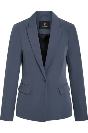 Bruuns Bazaar Femme, Vestes, Bleu, Taille: 36 FR Veste Blazer Indigo Vintage