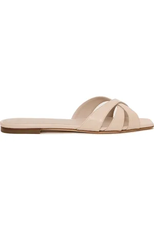 3Juin Femme, Chaussures, Blanc, Taille: 37 EU Sandales Chic en Cuir Blanc