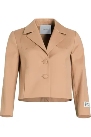 Patou Femme, Vestes, Brun, Taille: 38 FR Veste Marron pour un Look Élégant