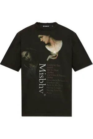 MISBHV Homme, Tops, Noir, Taille: XS T-shirt imprimé