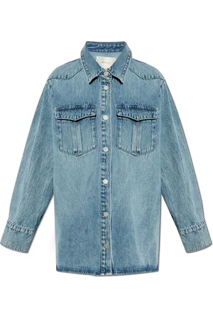 Gestuz Femme, Blouses et Chemises, Bleu, Taille: 38 FR Chemise en jean