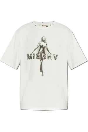 MISBHV Homme, Tops, Blanc, Taille: XS T-shirt imprimé