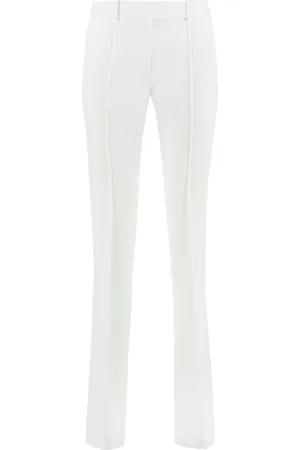 Michael Kors Femme, Pantalons, Blanc, Taille: 36 FR Pantalon Bootcut tissé