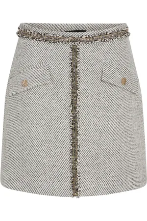 Bruuns Bazaar Femme, Jupes, Gris, Taille: 38 FR Jupe Galantusbbmabelle