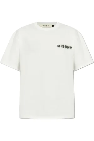 MISBHV Homme, Tops, Blanc, Taille: XS T-shirt avec logo