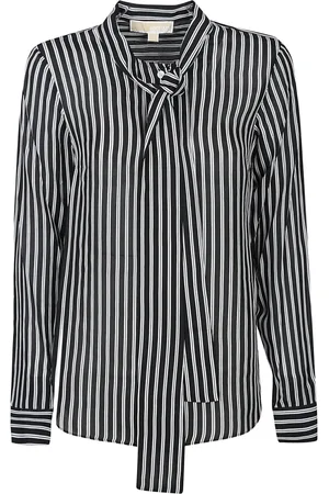 Michael Kors Femme, Blouses et Chemises, Noir, Taille: 42 FR Chemise à rayures noires