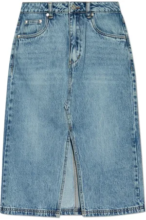 Gestuz Femme, Jupes, Bleu, Taille: 38 FR Jupe avec fente