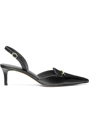 Michael Kors Femme, Chaussures, Noir, Taille: 37 EU Escarpins Slingback Lena en Cuir