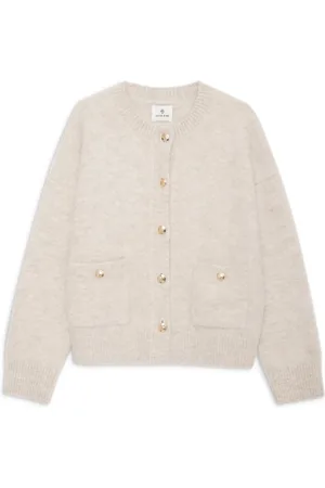 ANINE BING Femme, Pulls, , Taille: 40 FR Cardigan Confortable - Avoine Clair