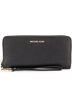 Michael Kors Femme, Accessoires, Noir, Taille: ONE Size Portefeuille-bracelet Jet Set Travel grand logo