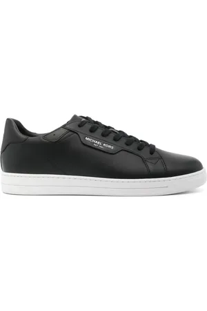 Michael Kors Homme, Chaussures, Noir, Taille: 41 EU Baskets en cuir noir, bout en amande