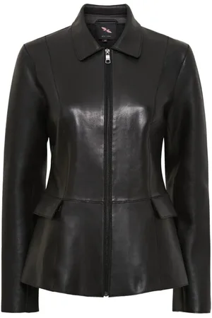 Btfcph Femme, Vestes, Noir, Taille: 42 FR Blouson en Cuir Bonded Jacket Skind 100154