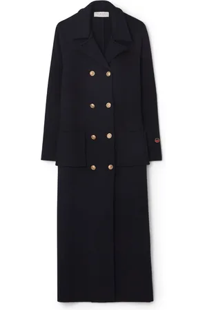 BUSNEL Femme, Manteaux, Bleu, Taille: 36 FR Capri Coat Marine