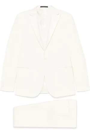corneliani Homme, Costumes, Blanc, Taille: XL Costume blanc pour homme