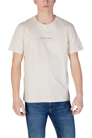 Calvin Klein Homme, Tops, , Taille: L T-shirt Imprimé Col Rond